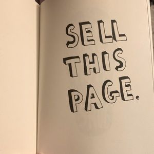 Art piece - Wreck This Journal single page Sell This Page